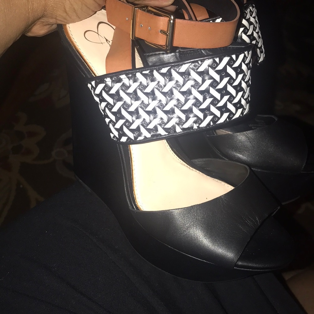 Jessica Simpson platform wedge heels